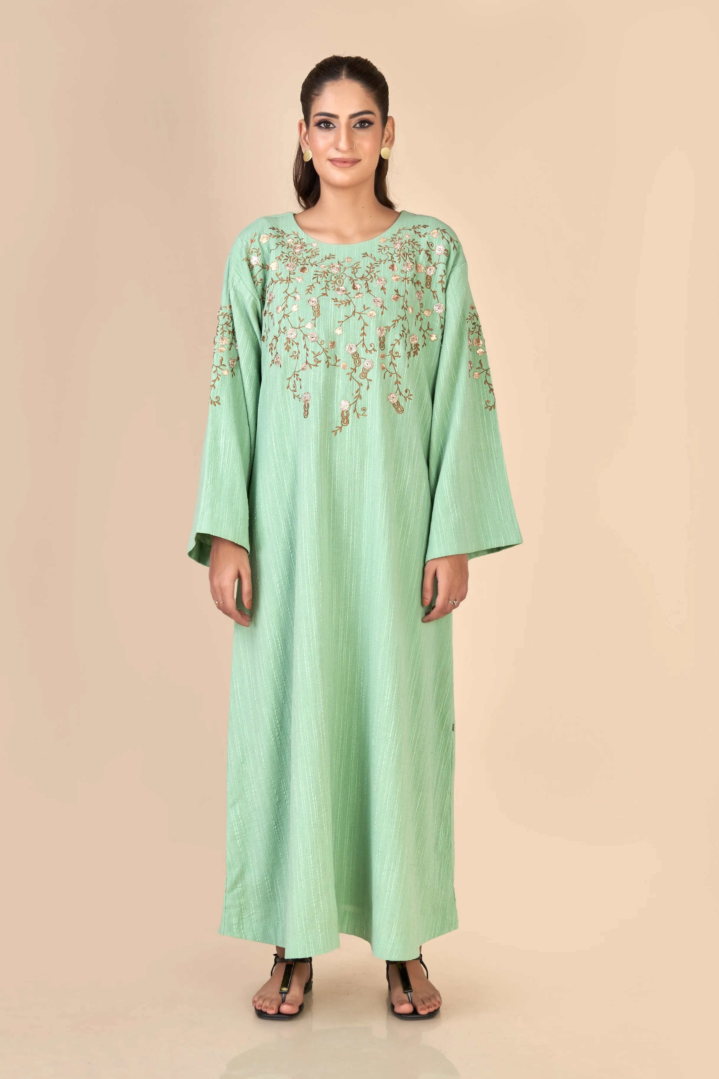 LONG DRESS (EMBROIDERED) W24-F37