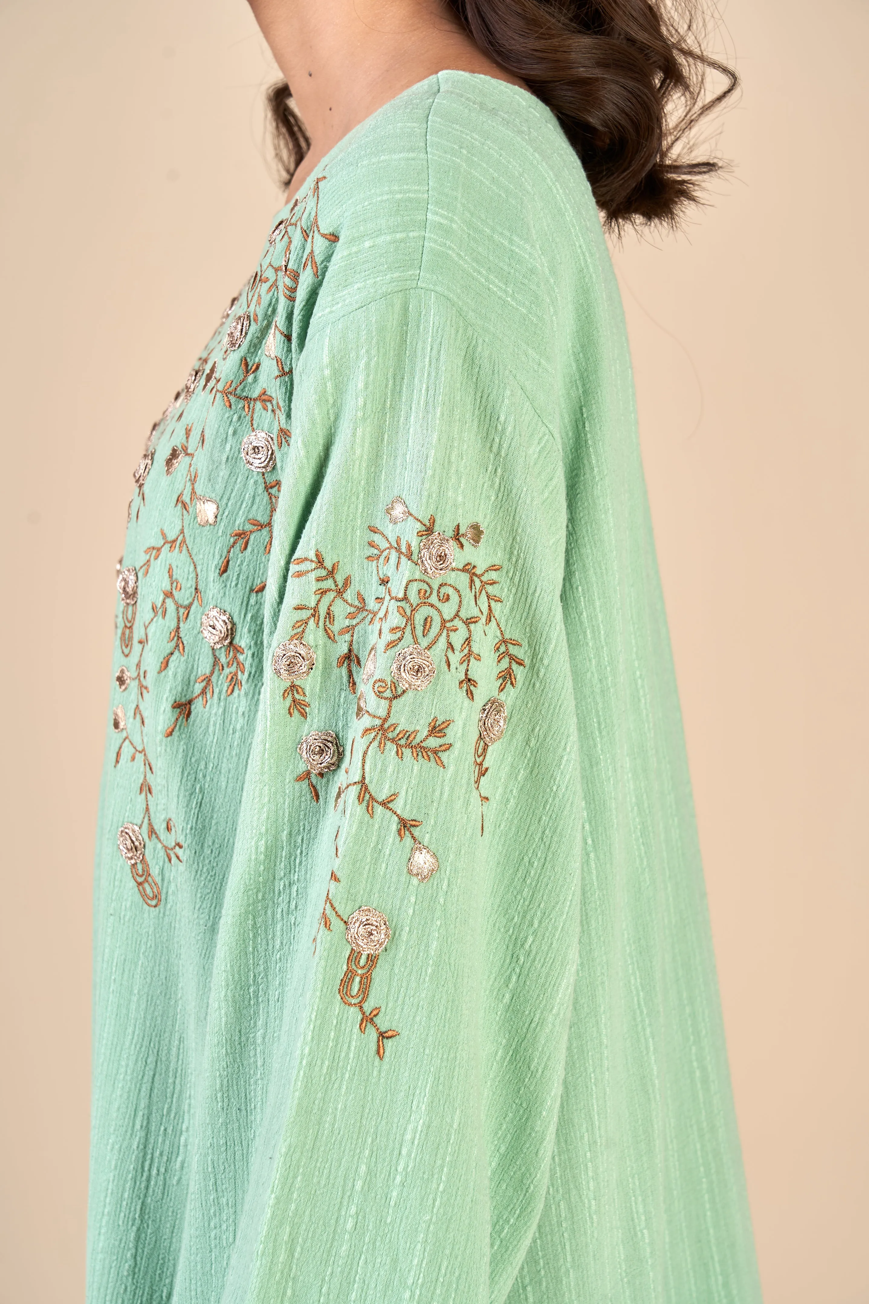 LONG DRESS (EMBROIDERED) W24-F37