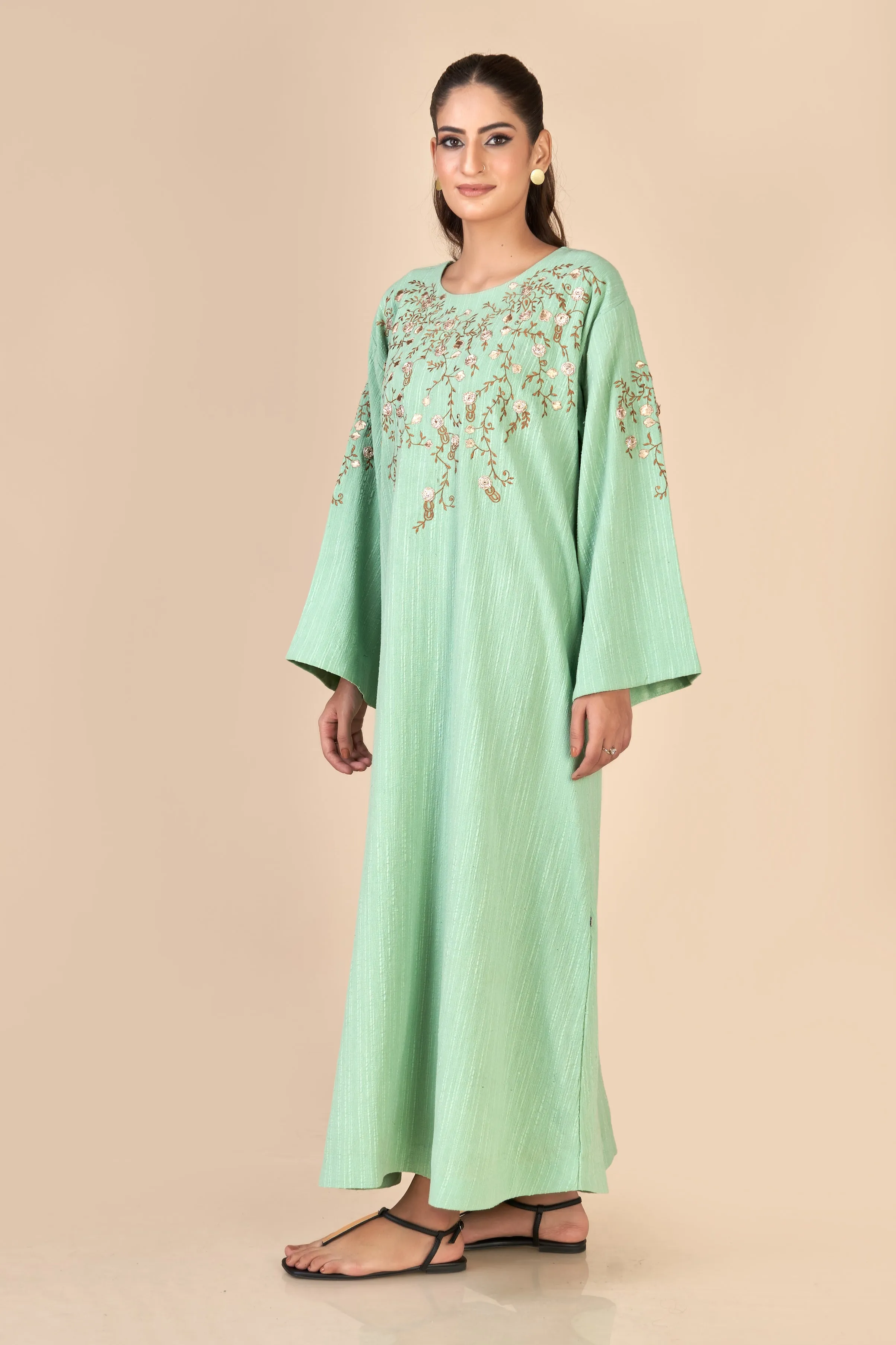 LONG DRESS (EMBROIDERED) W24-F37