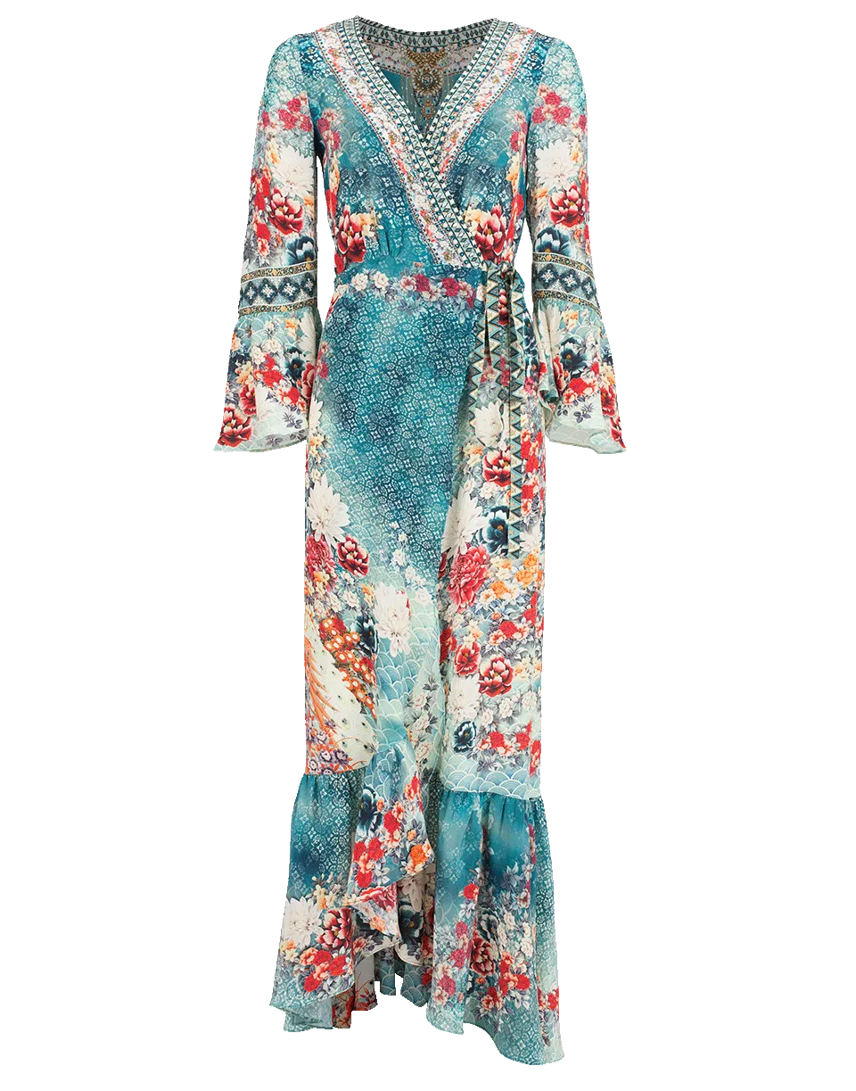 Long Sleeve Wrap Dress