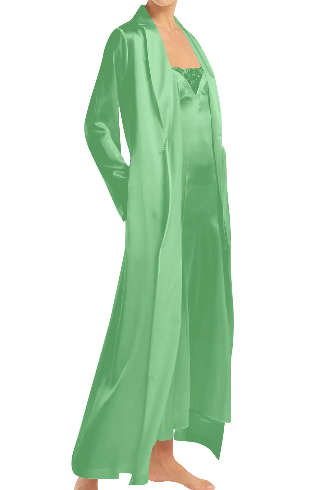 Long Sleeve Wrap Maxi Dress