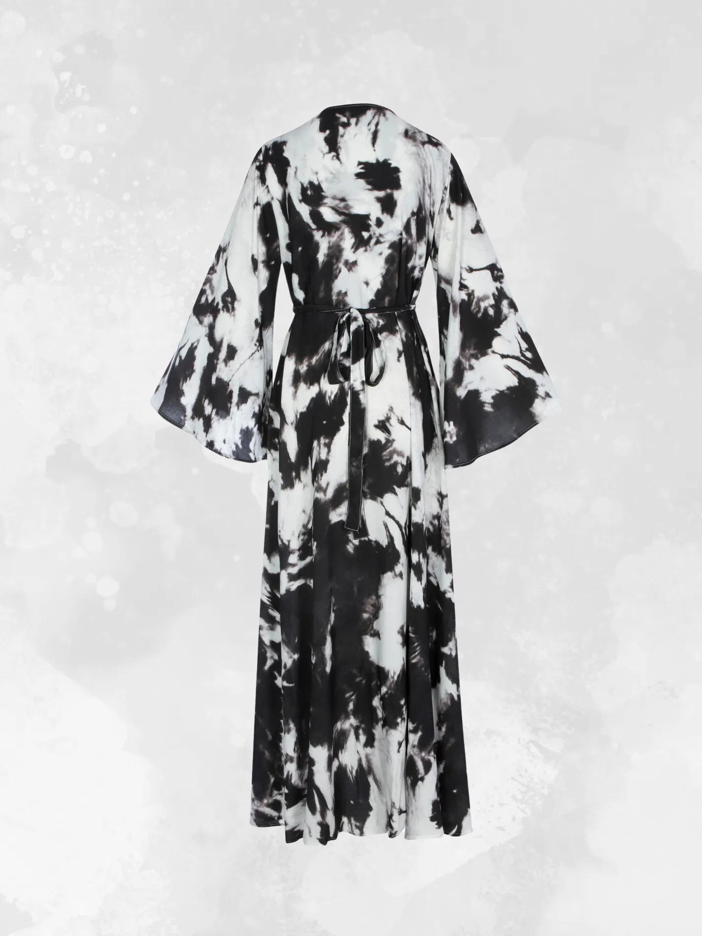 Long Wrap Dress - Cloudy Night