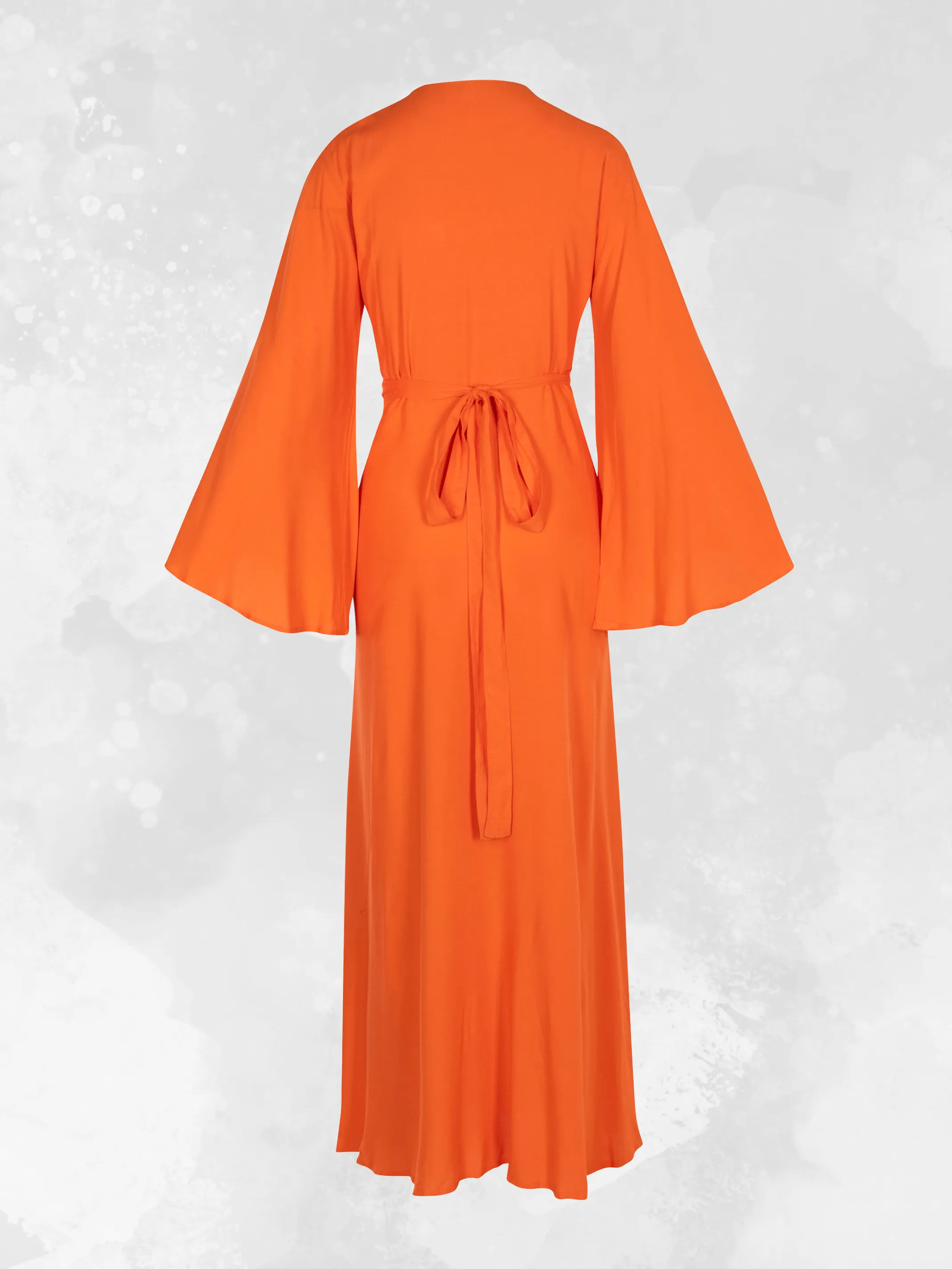 Long Wrap Dress - Saffron