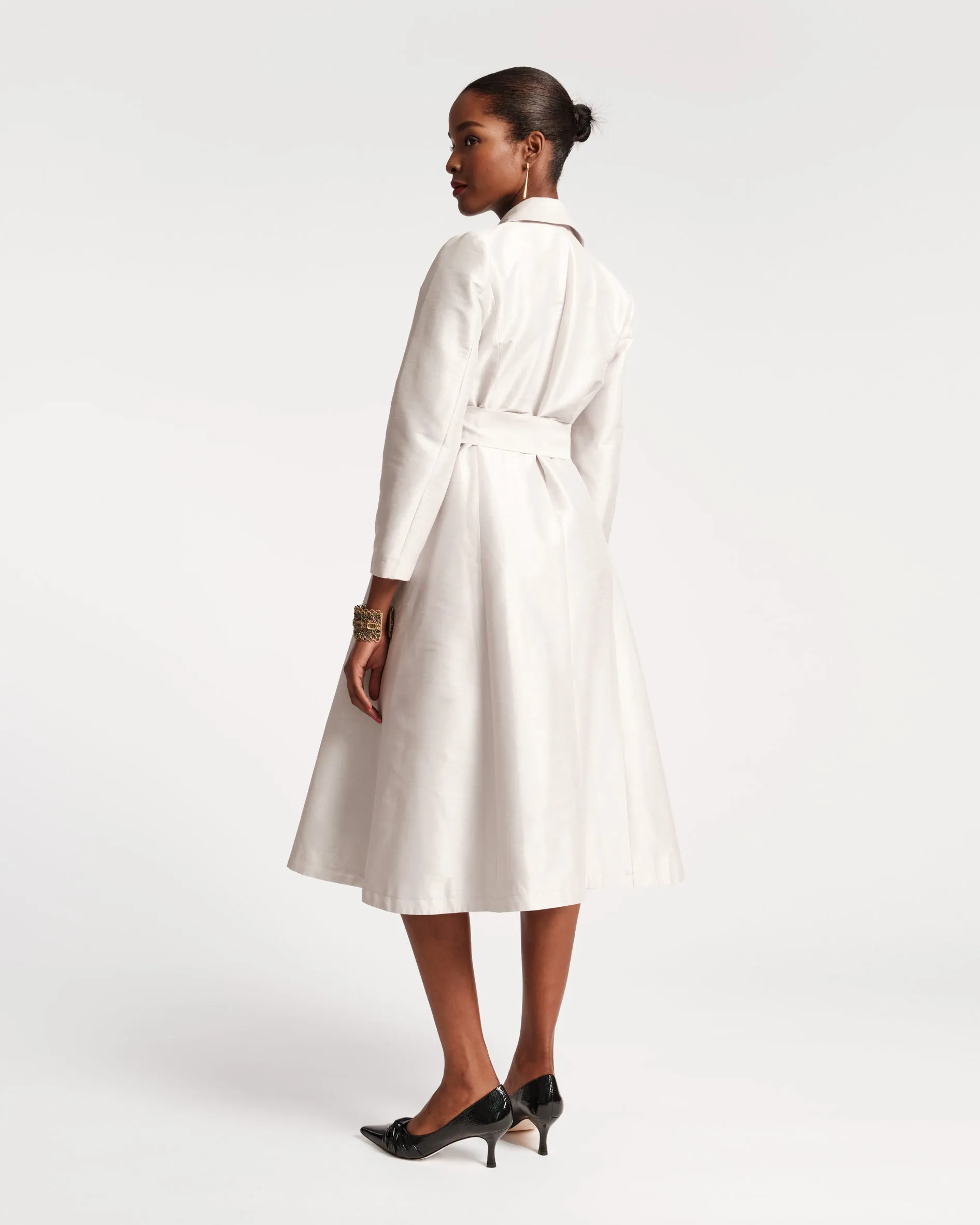 Lucille Dupioni Wrap Dress