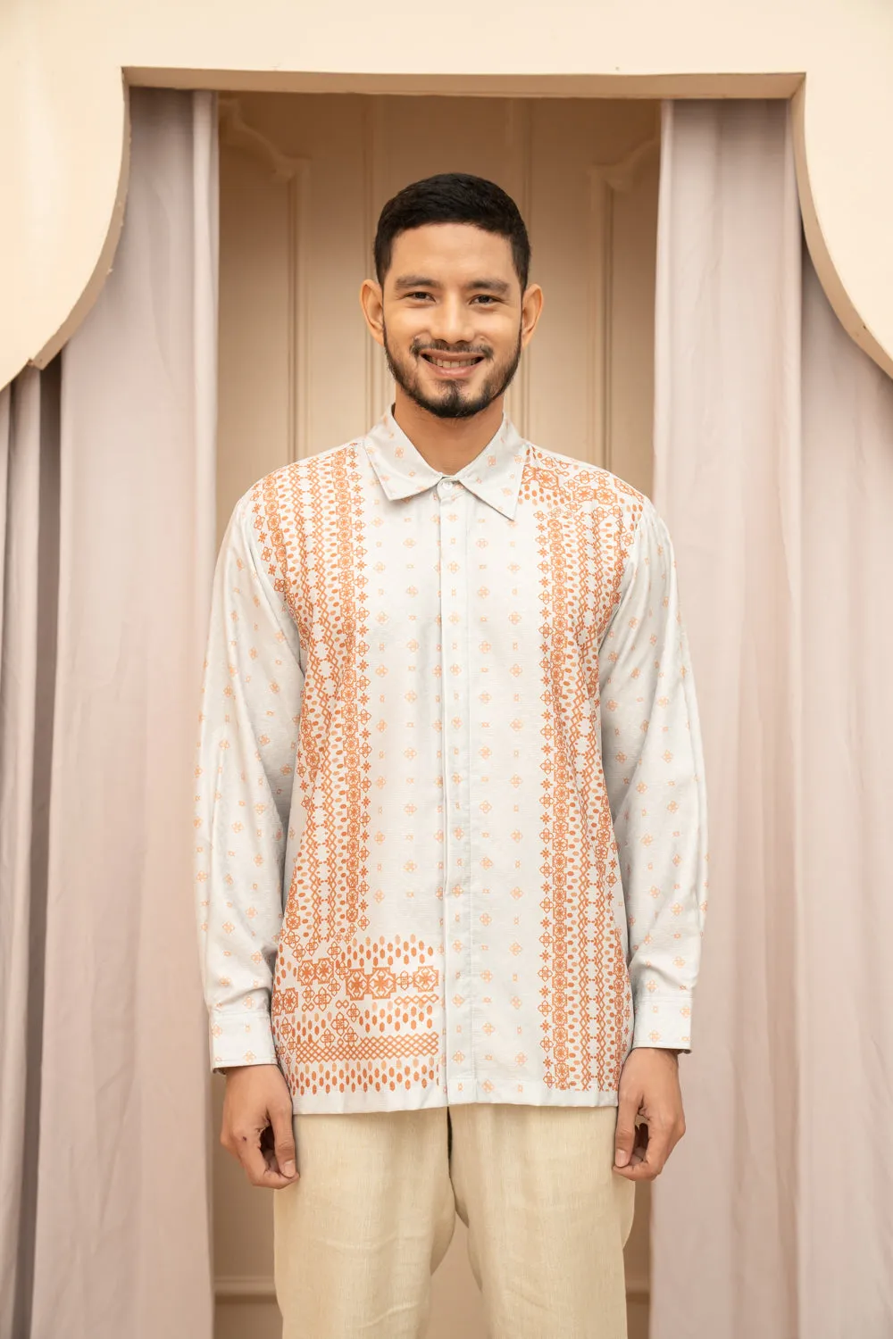 Maala Long Shirt Men Citronelle