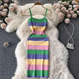 Madison – Women's Slim Elastic Bodycon Knitted Dress for Streetwear