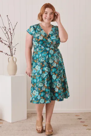 Mahashe Wrap Dress - Poppy Teal
