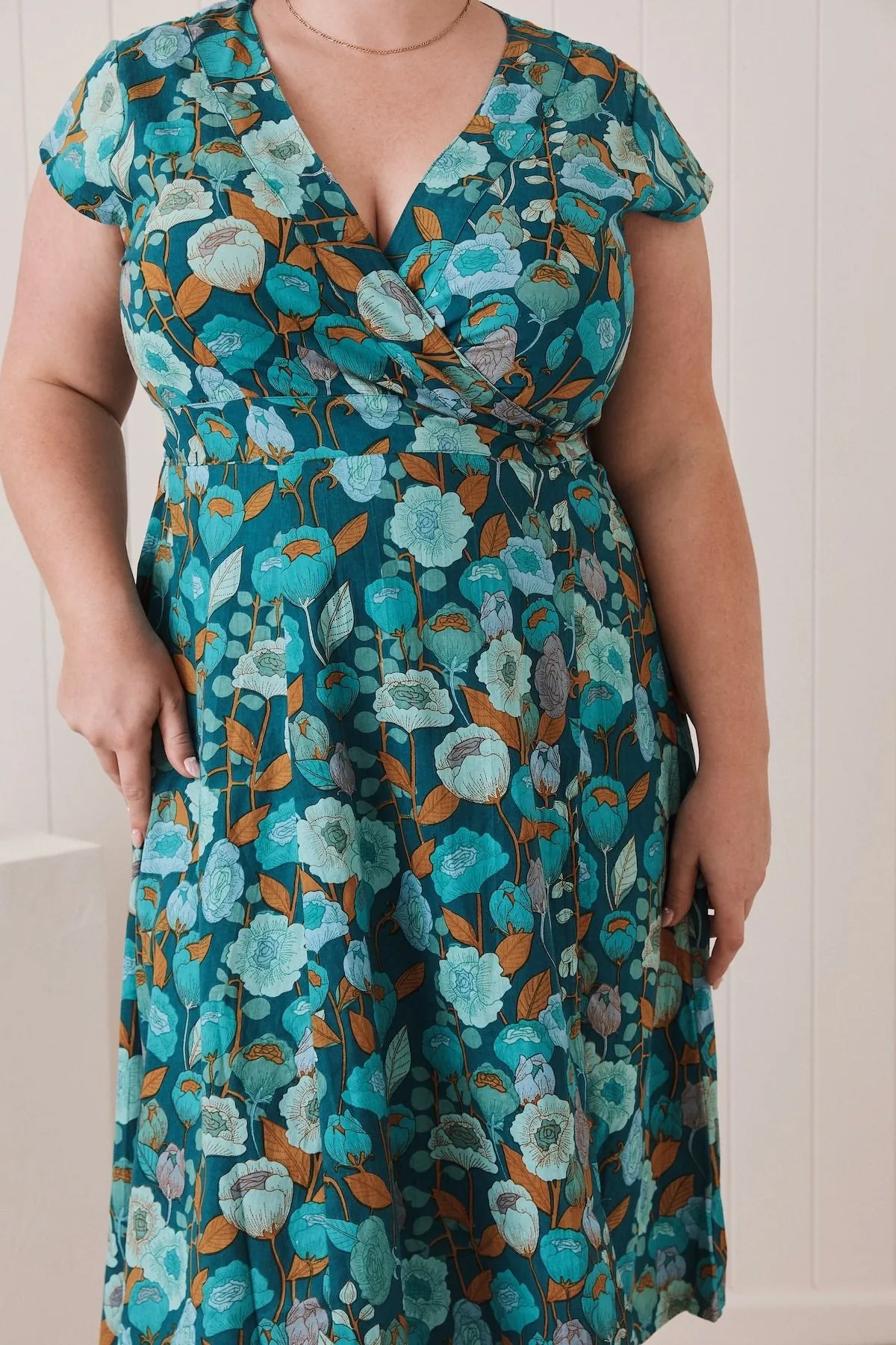 Mahashe Wrap Dress - Poppy Teal