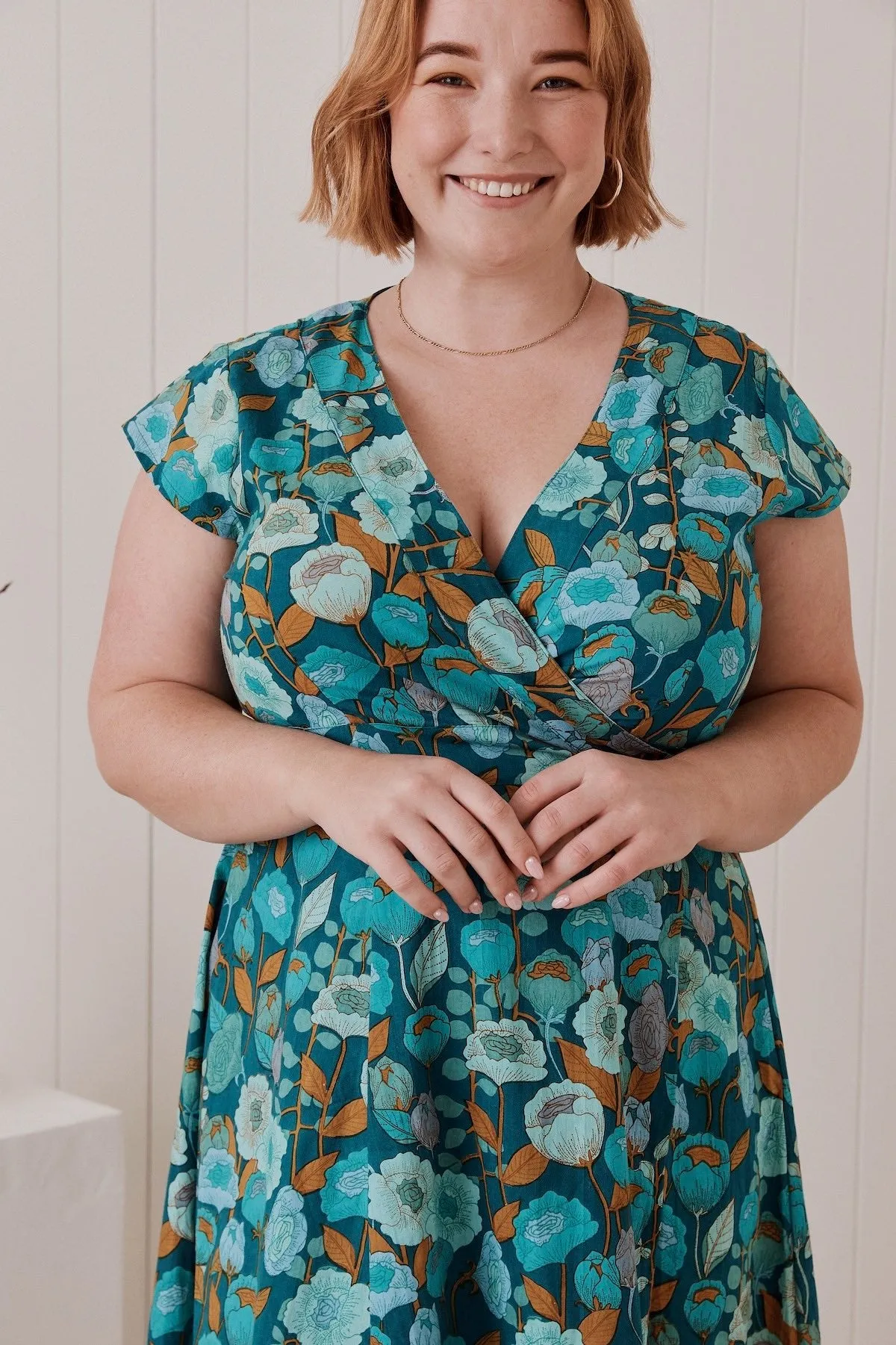Mahashe Wrap Dress - Poppy Teal