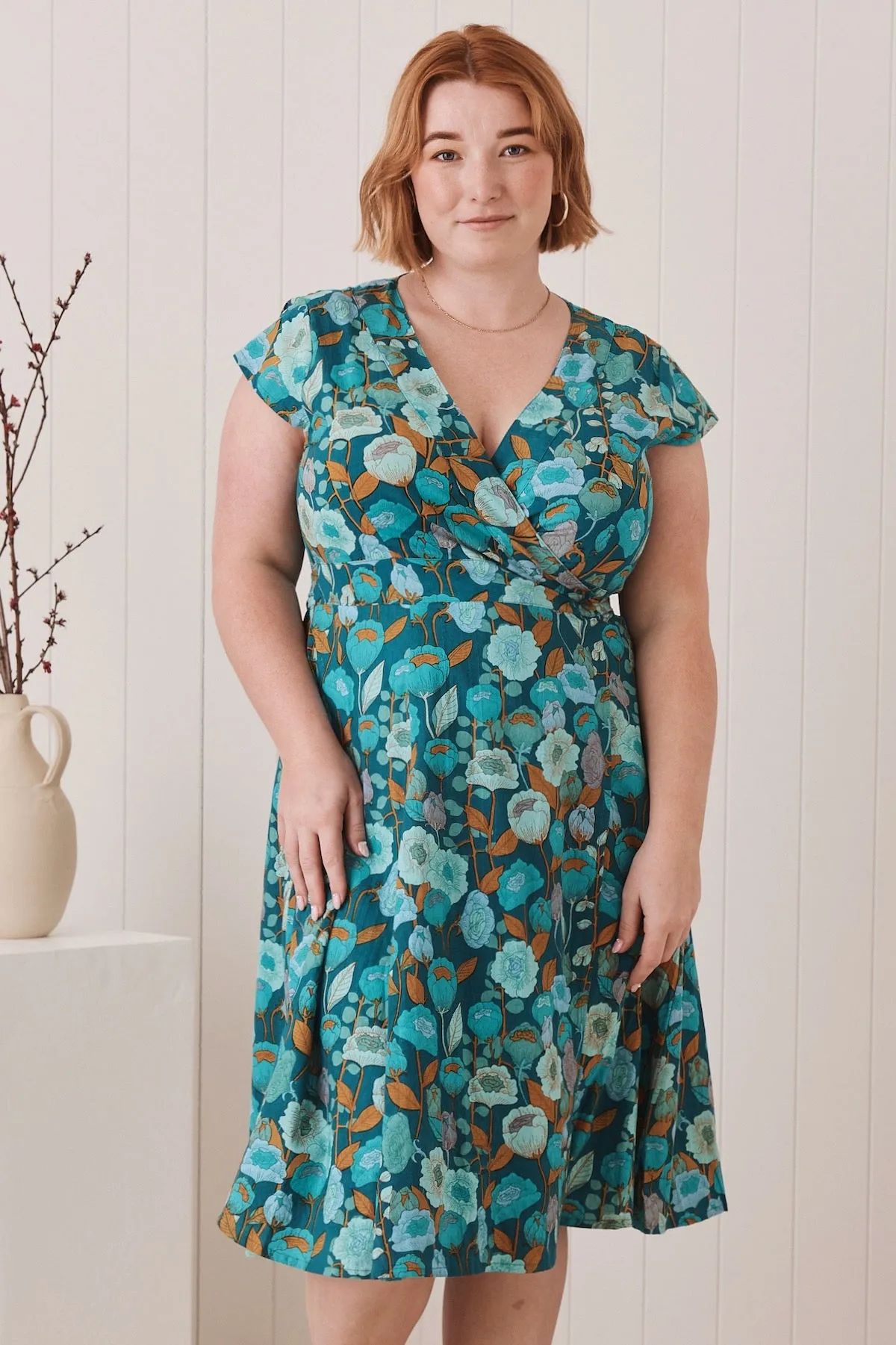 Mahashe Wrap Dress - Poppy Teal