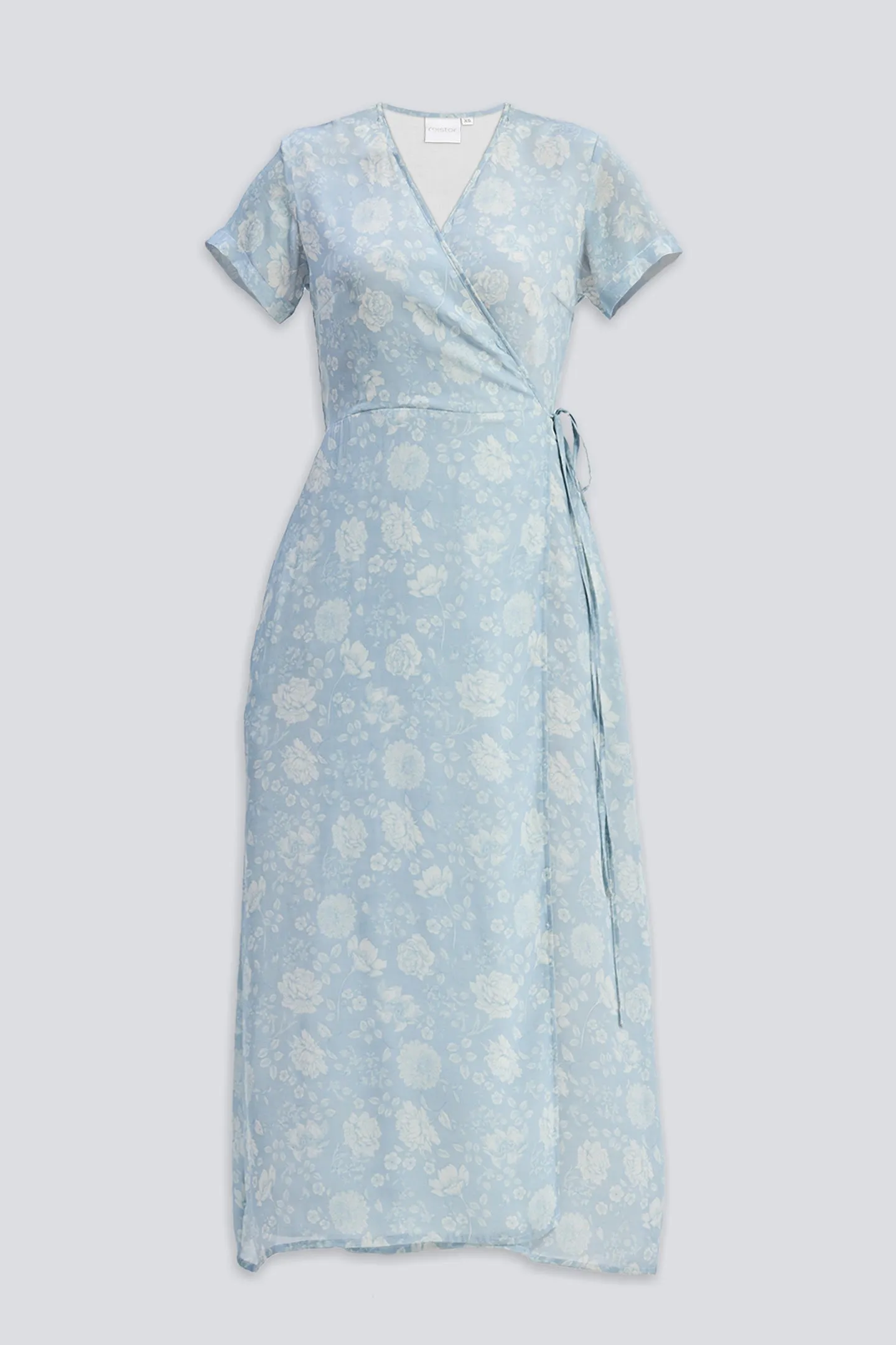 Maxi Wrap Dress in Florals