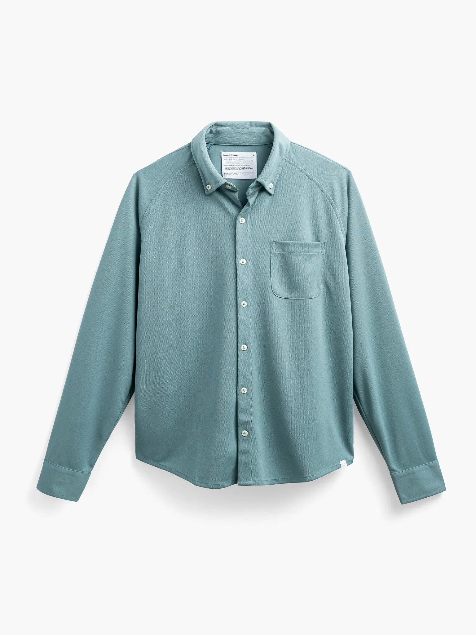 Men's Apollo Raglan Sport Shirt - Blue Dusk