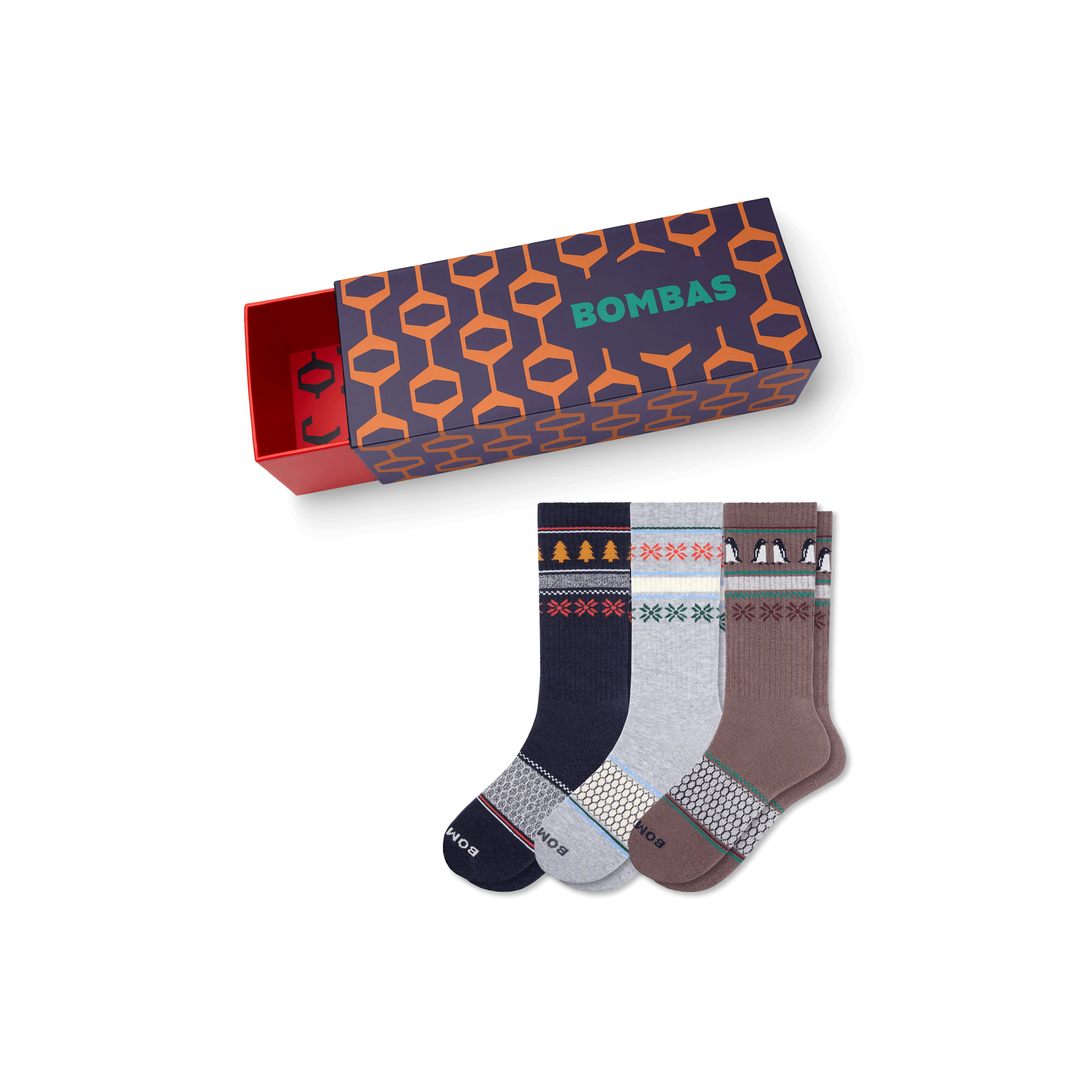 Men's Winter Calf Sock 3-Pack Gift Box