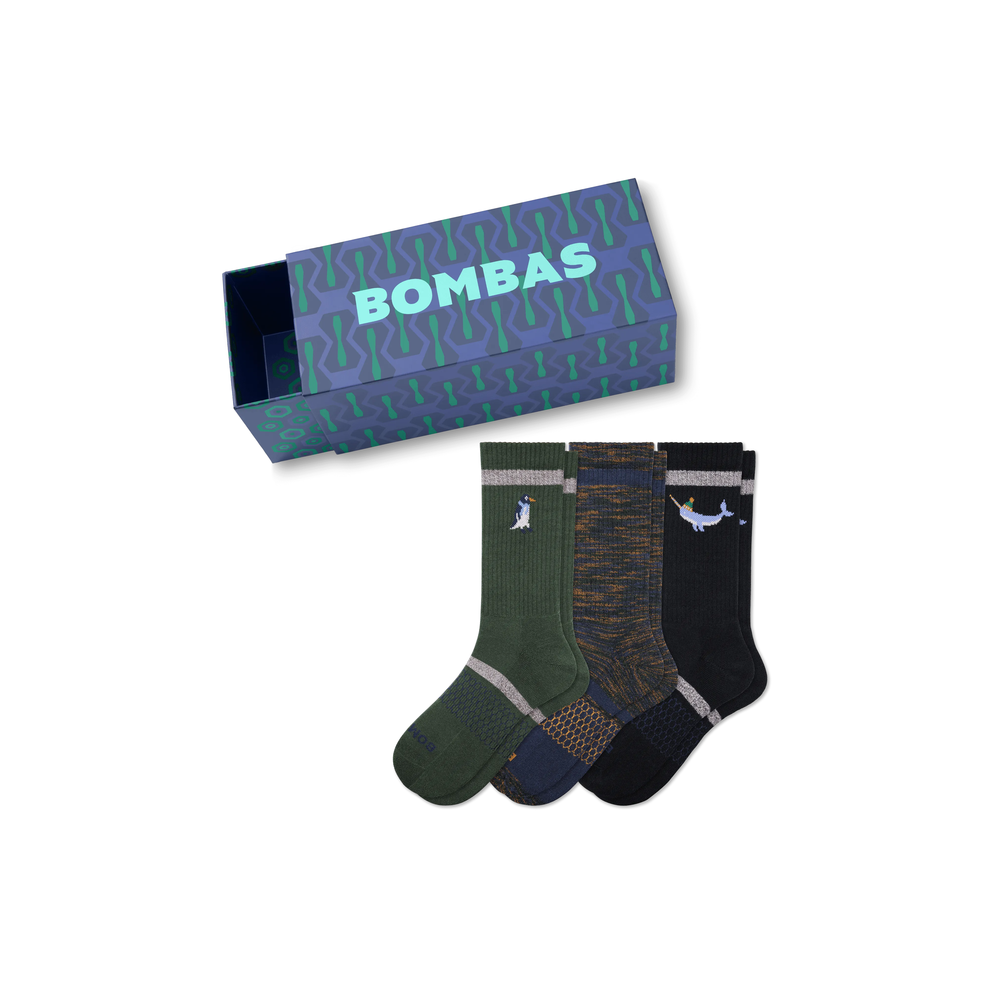 Men's Winter Calf Sock 3-Pack Gift Box