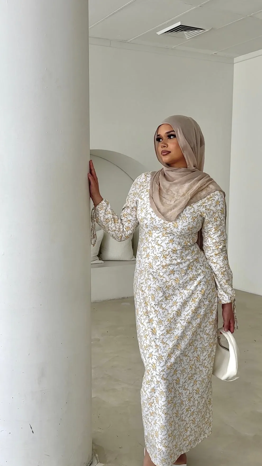 ‘MEYRAH’ Floral Dress - Dandelion Yellow