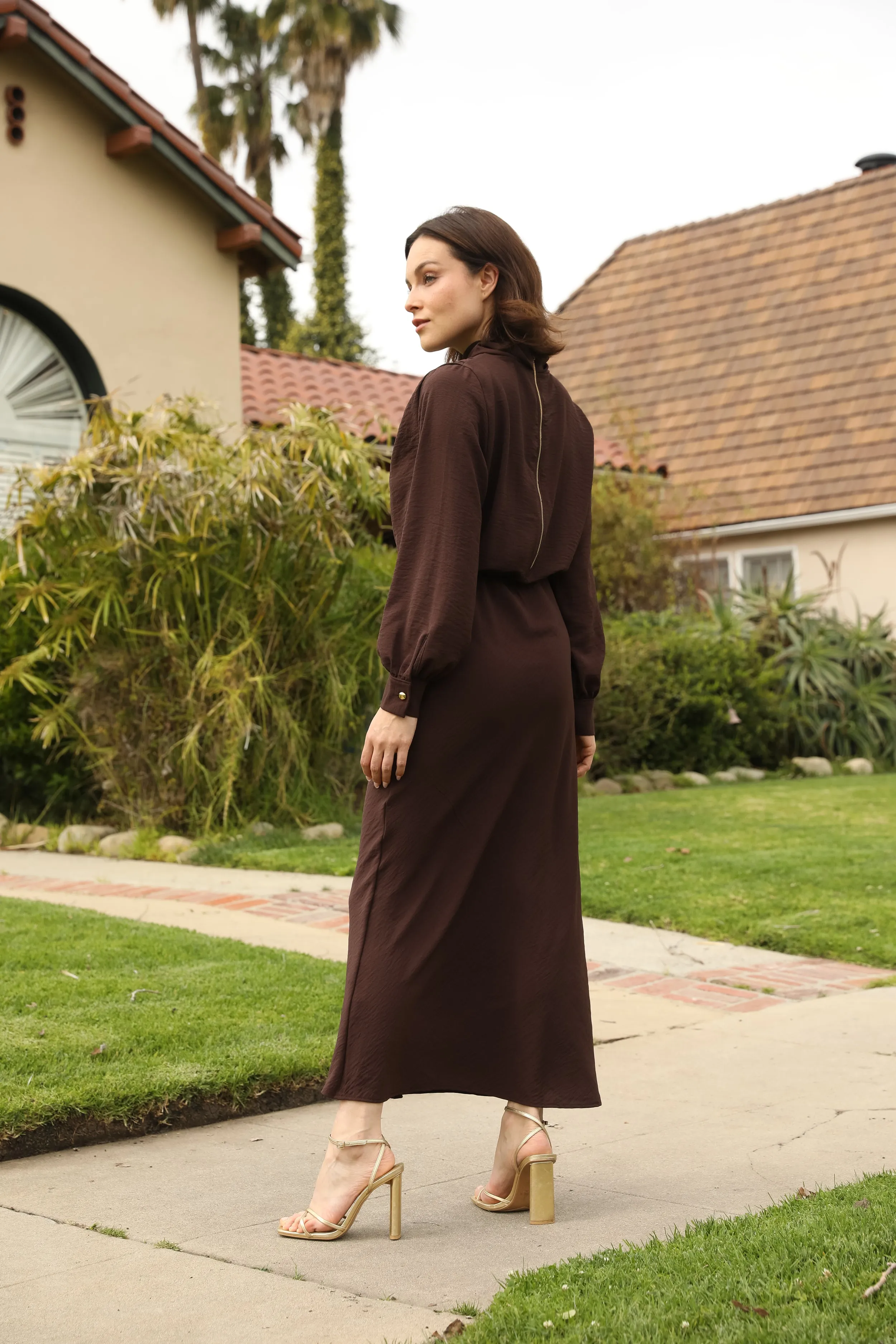 Midi Bias Wrap Dress