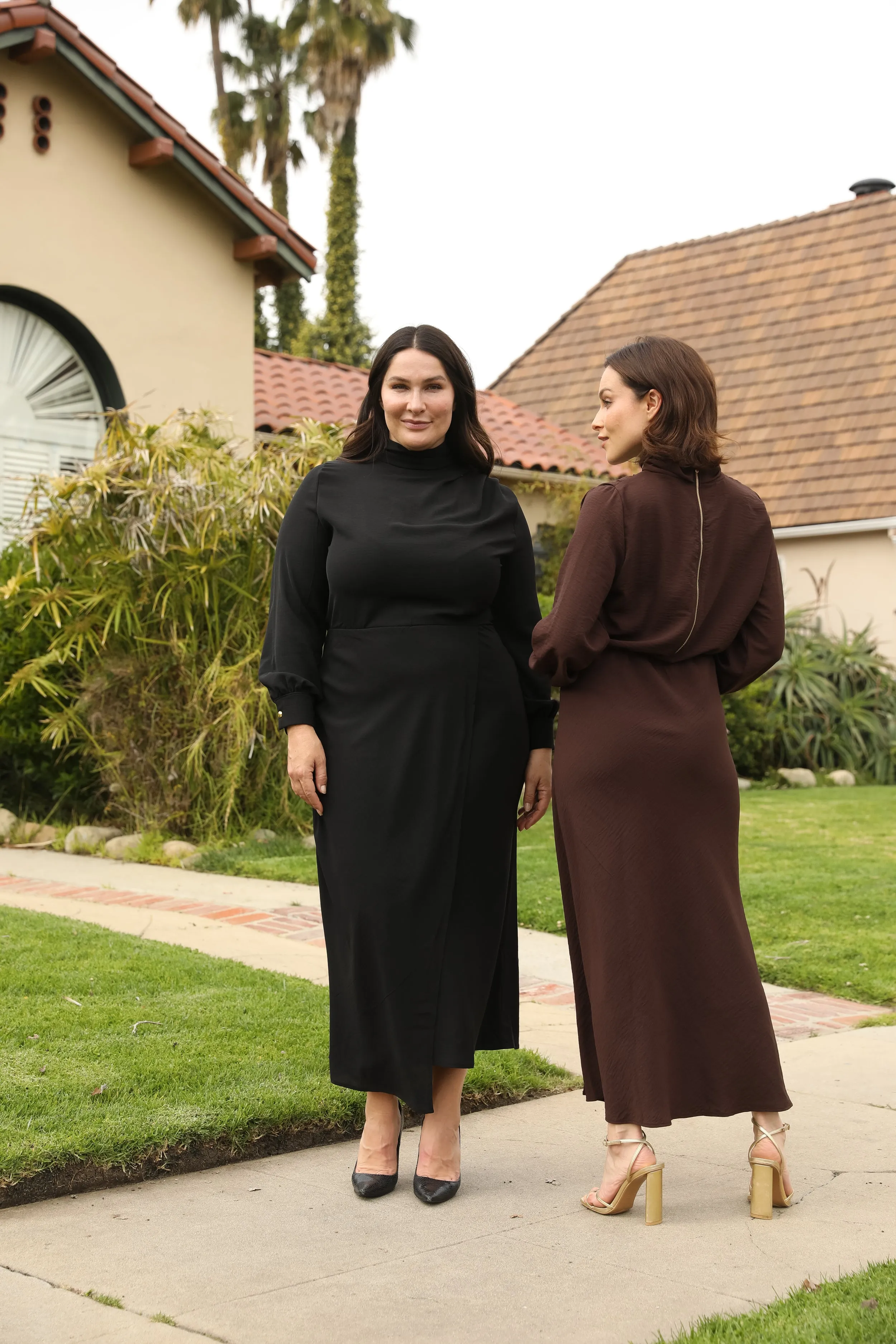 Midi Bias Wrap Dress