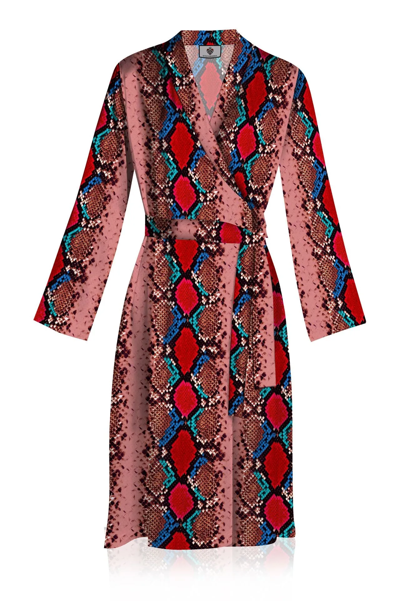 Midi Wrap Dress Made With Biodegradable Fabrics
