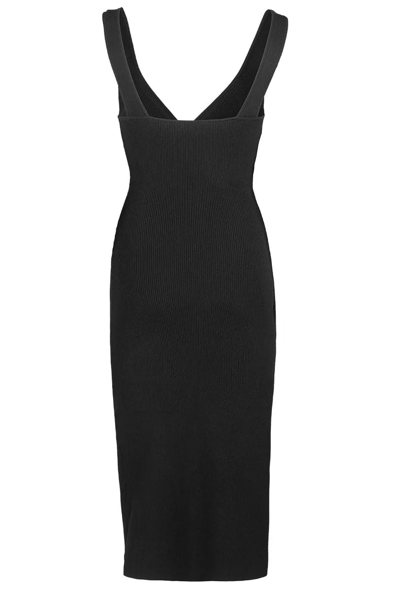Milani Core Deep Rib Wrap Dress
