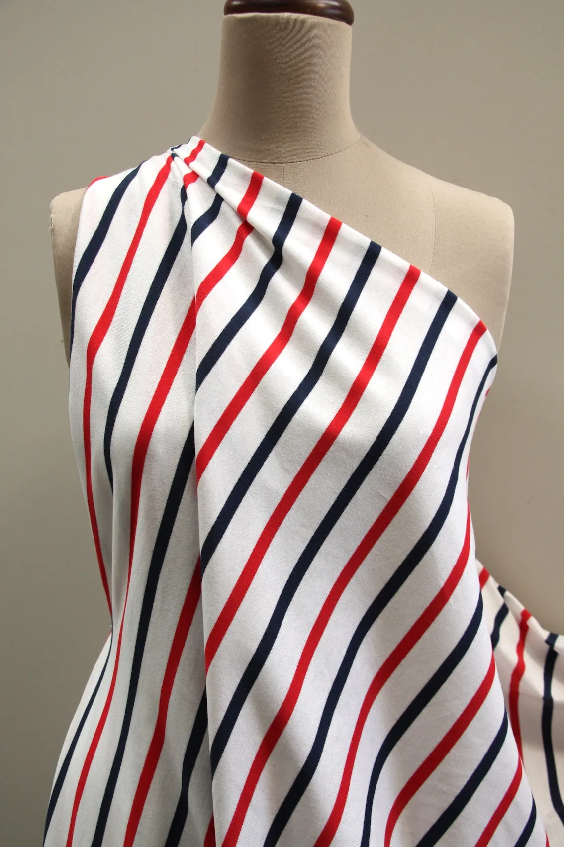 Mimasu Wide Line - Navy/Red Stripe