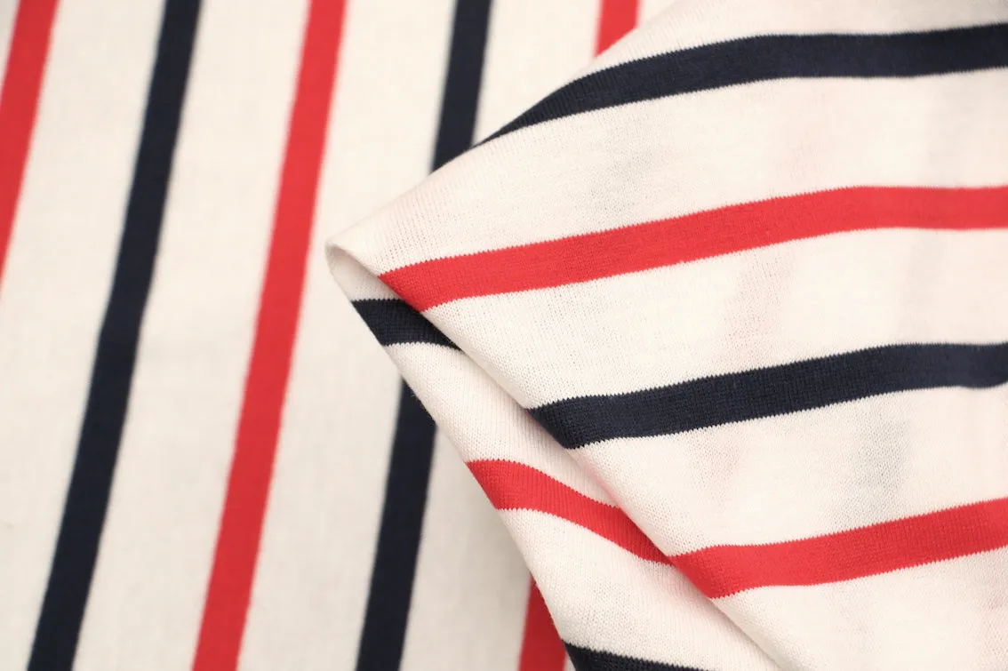 Mimasu Wide Line - Navy/Red Stripe