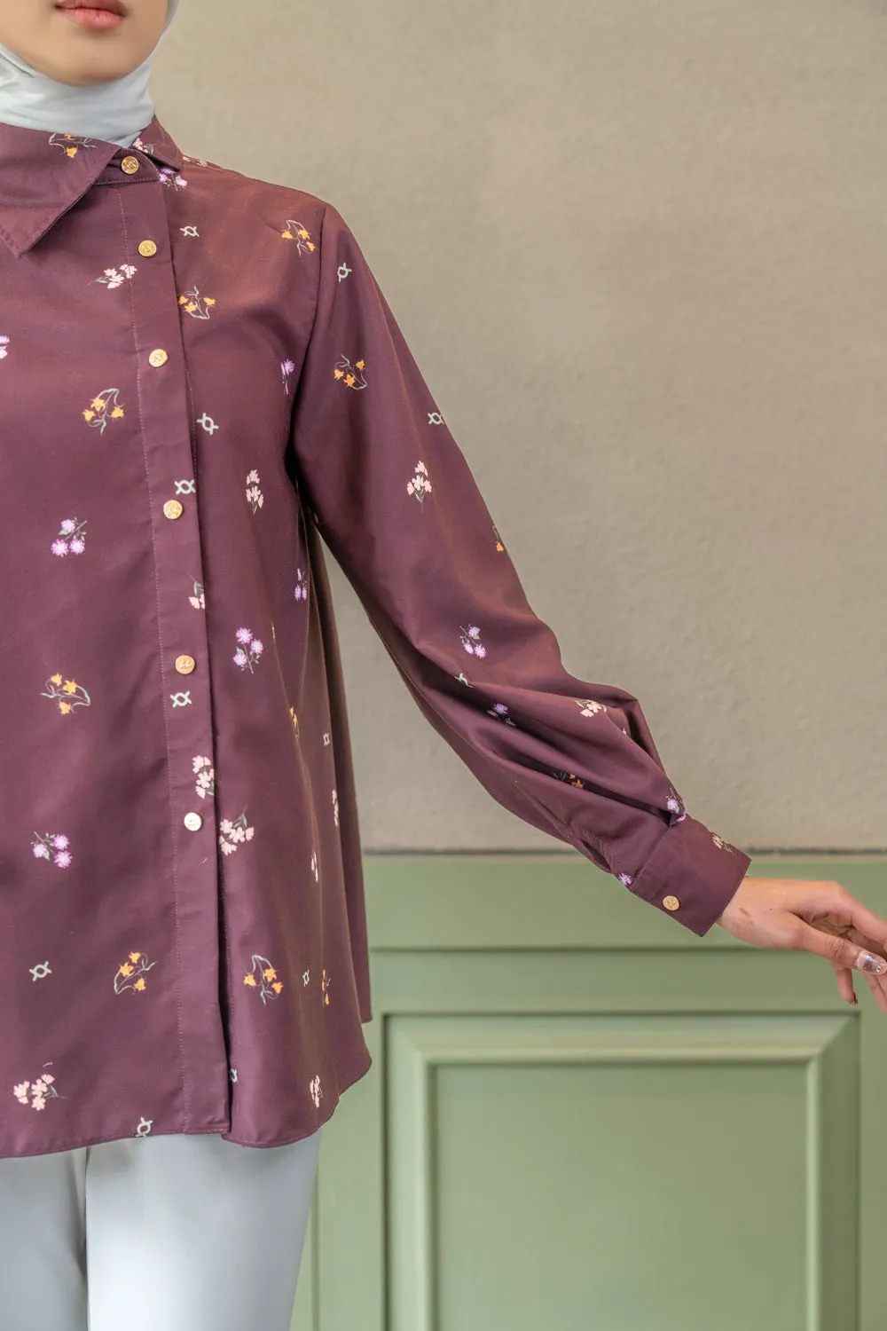Naseria Shirt Raspberry Bloom