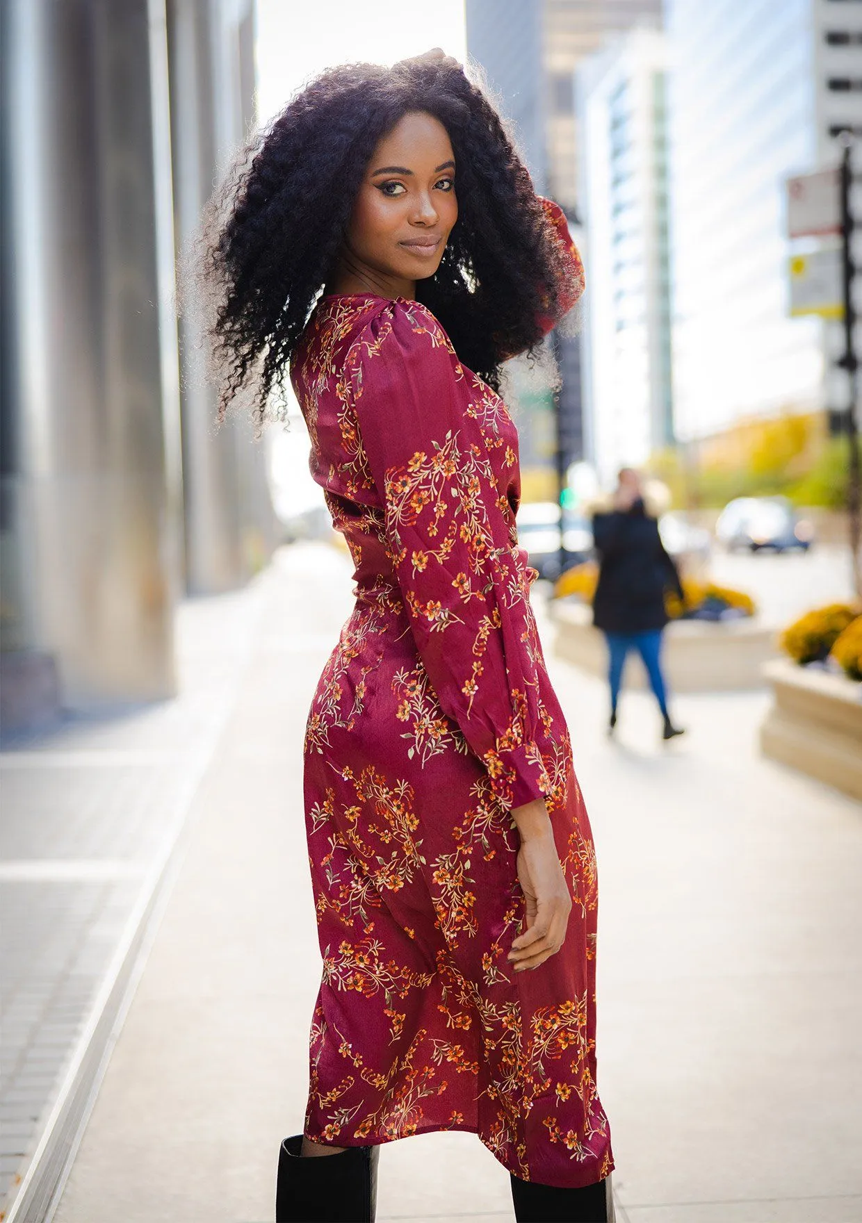 Natasha Floral Midi Dress
