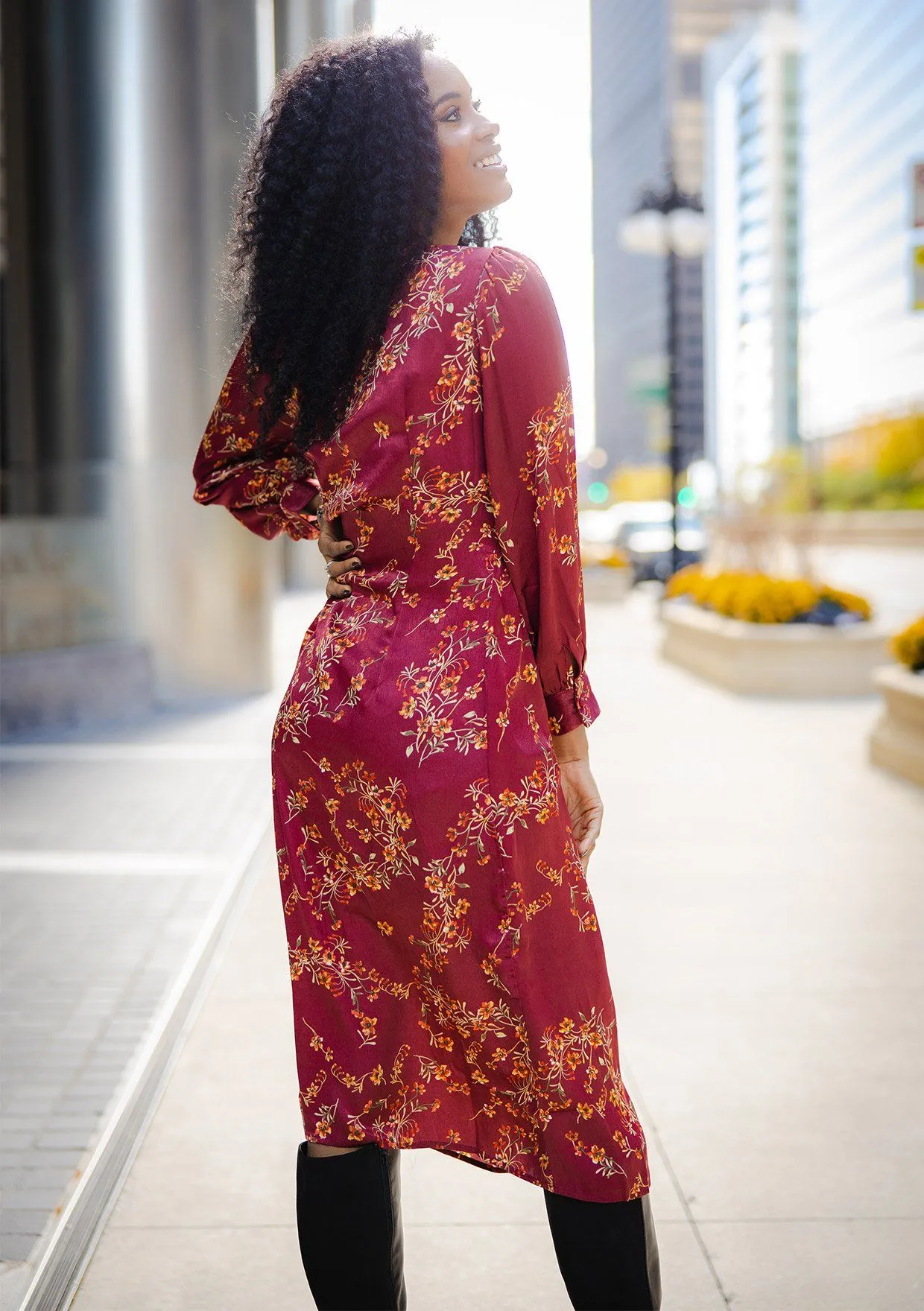Natasha Floral Midi Dress