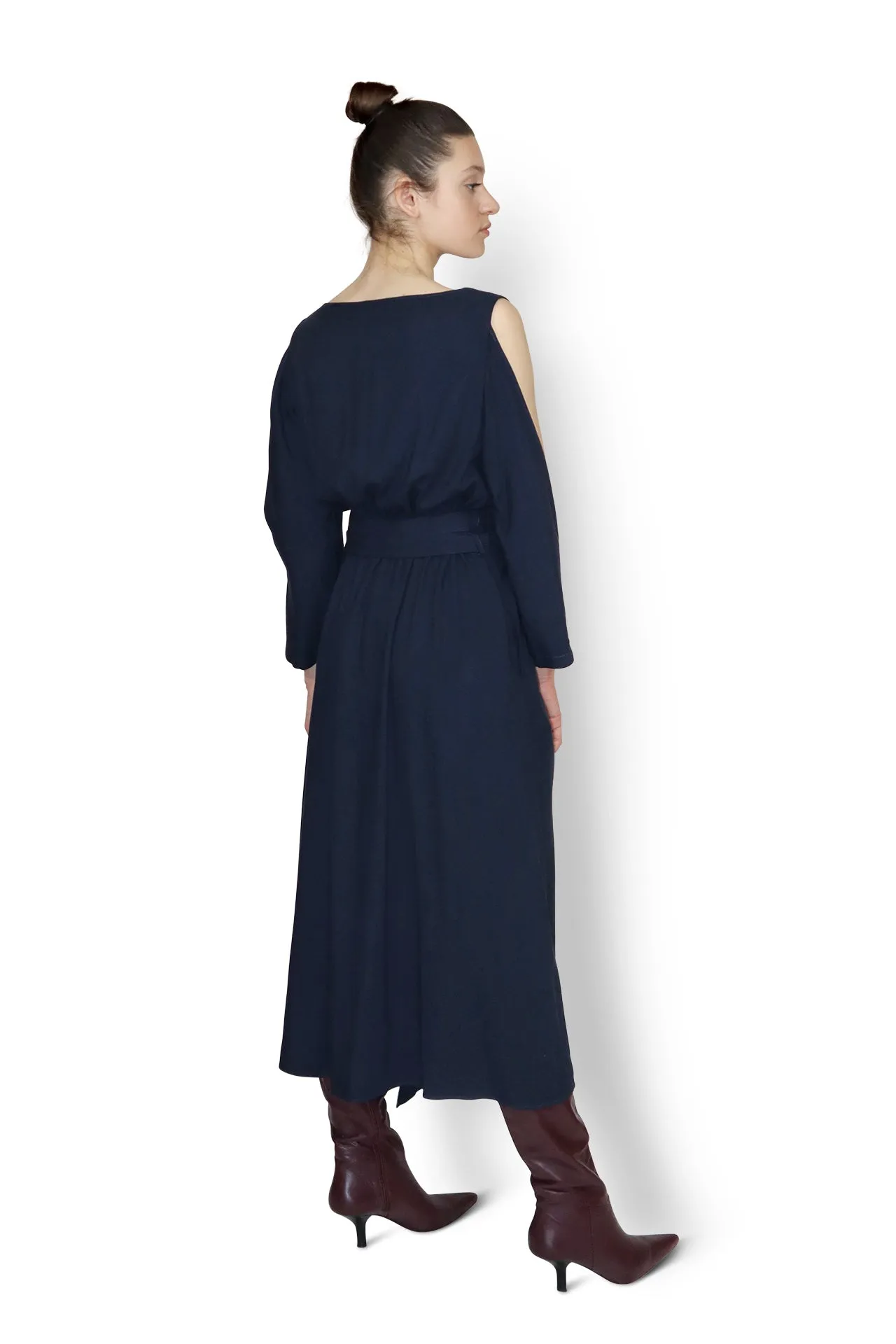 Navy Wrap Dress