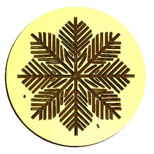NEW - Linocut Snowflake Design Wax Seal Stamp