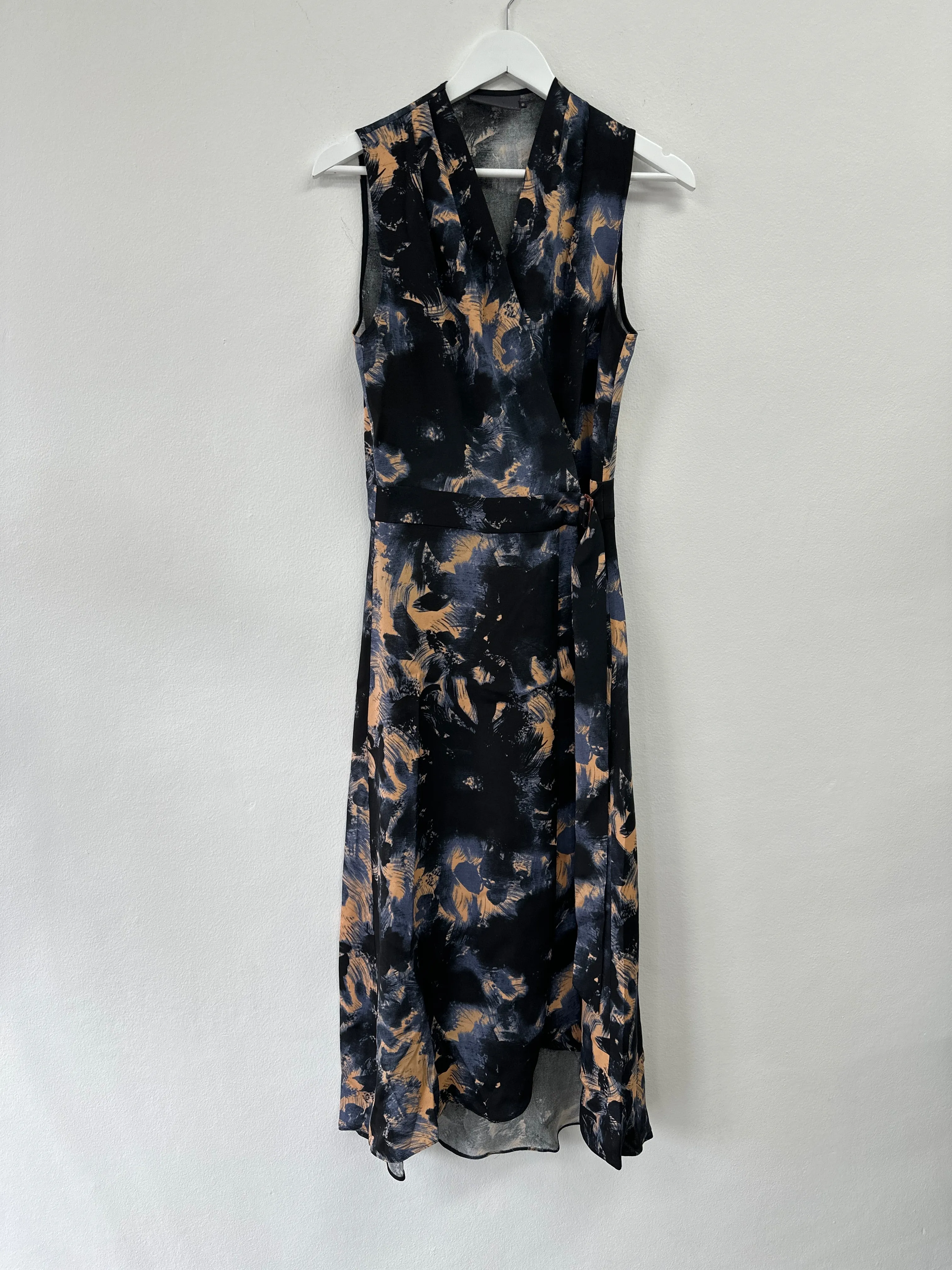 Nightflow Midi Wrap Dress
