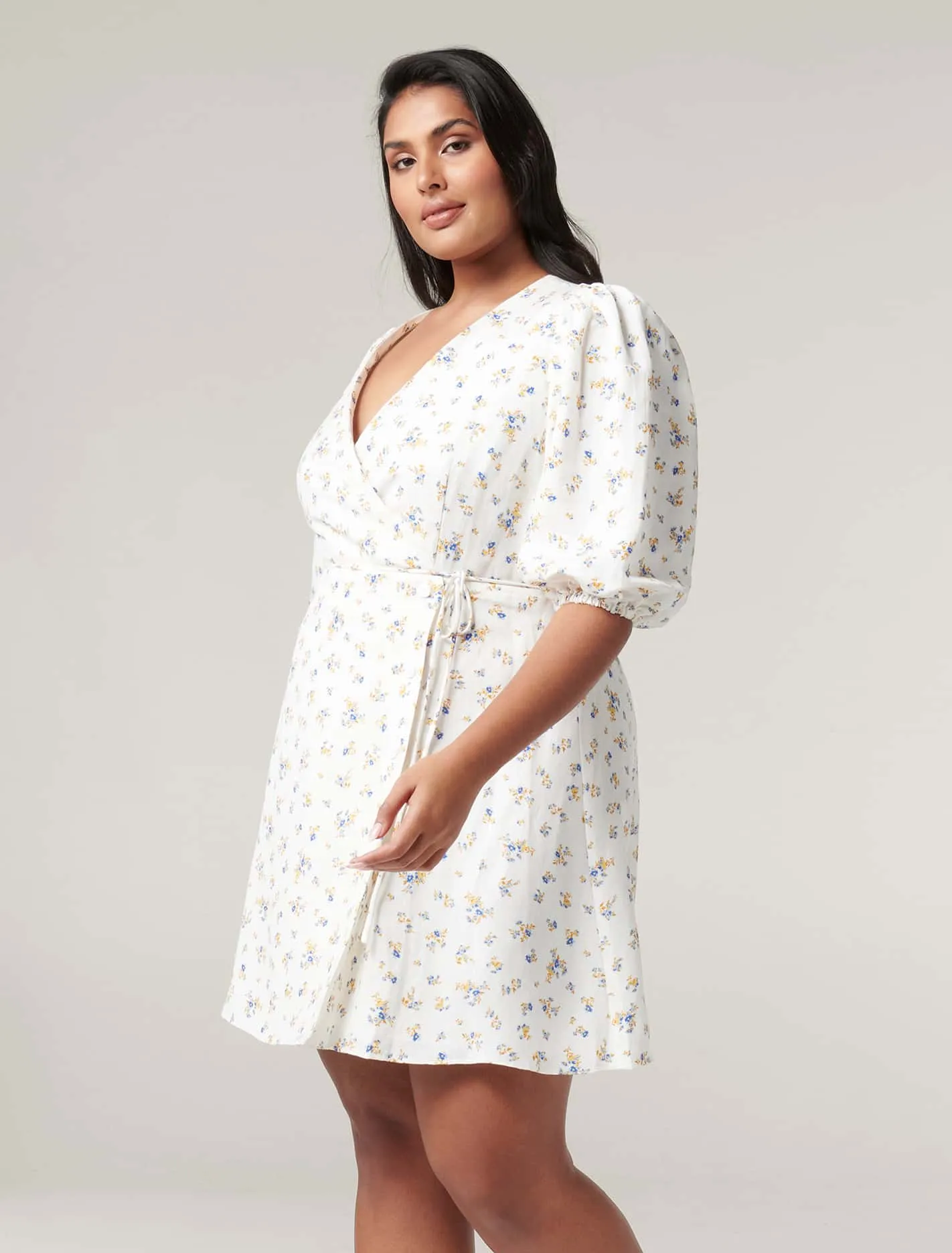 Olivia Curve Wrap Skater Dress