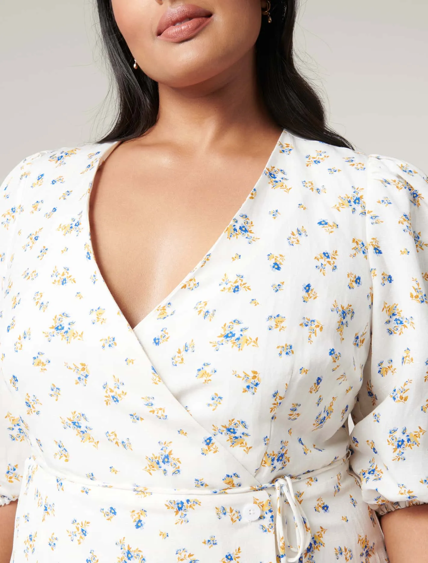 Olivia Curve Wrap Skater Dress
