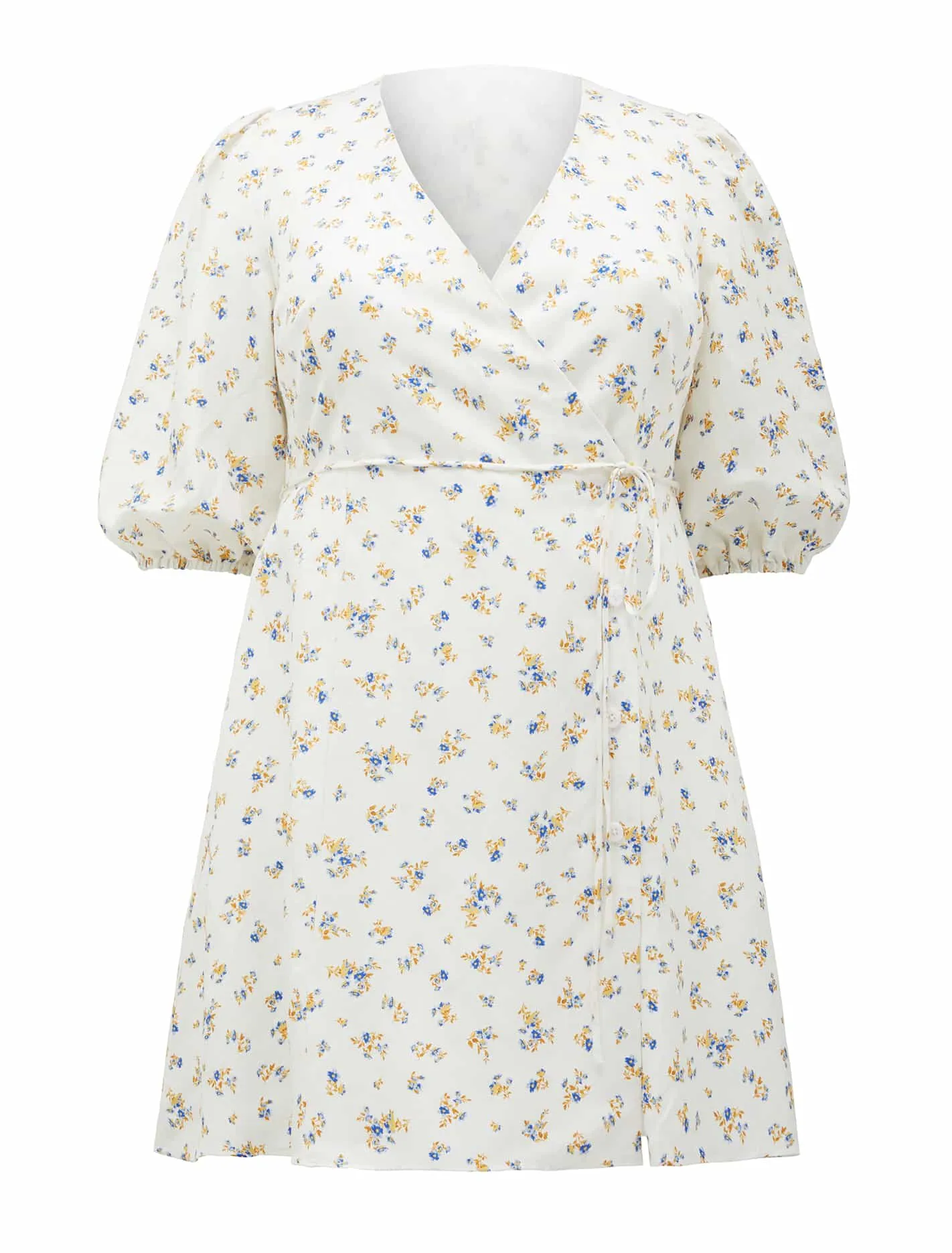 Olivia Curve Wrap Skater Dress