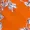 Orange Floral Wrap Skater Dress