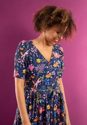 Orlando Magical Moth Print Midaxi Dress