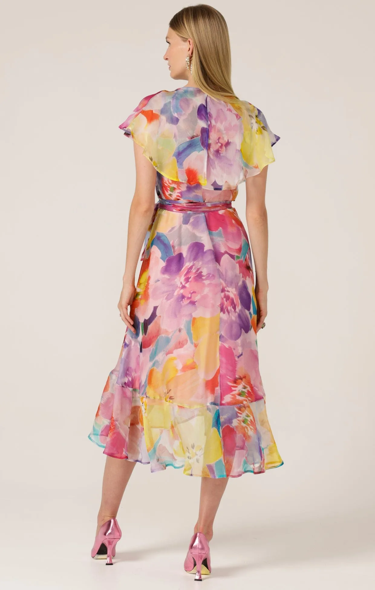 PAJARITOS WRAP DRESS