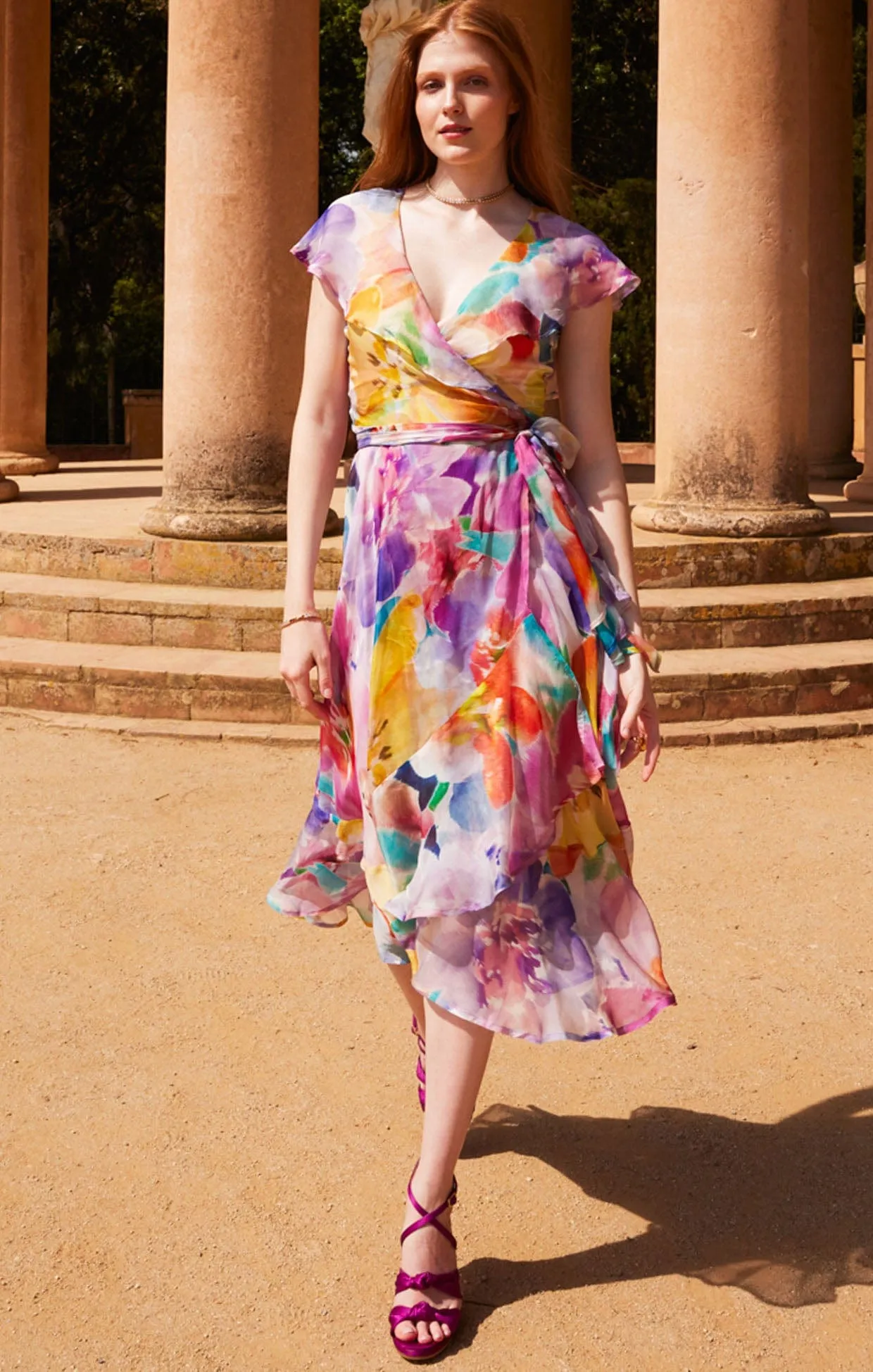 PAJARITOS WRAP DRESS