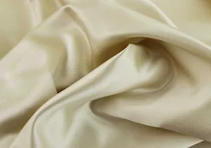 Pale Antique Gold Silk Duchess Satin