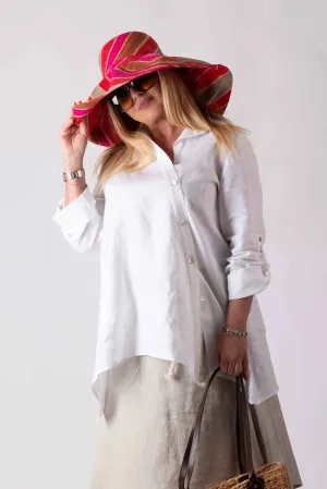PALERMO TIMELESS WHITE LINEN SHIRT