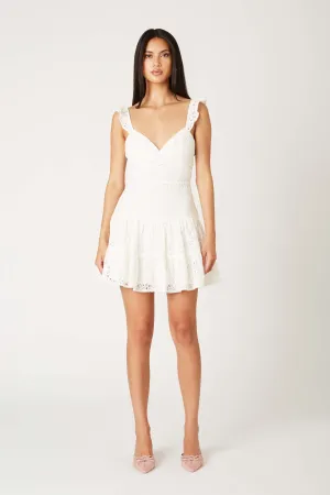 Paloma Eyelet Lace Mini Dress