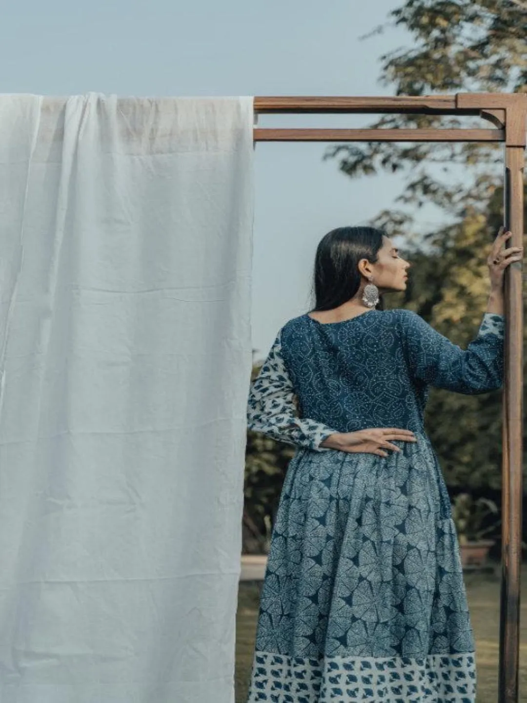 PATCHWORK WRAP DRESS