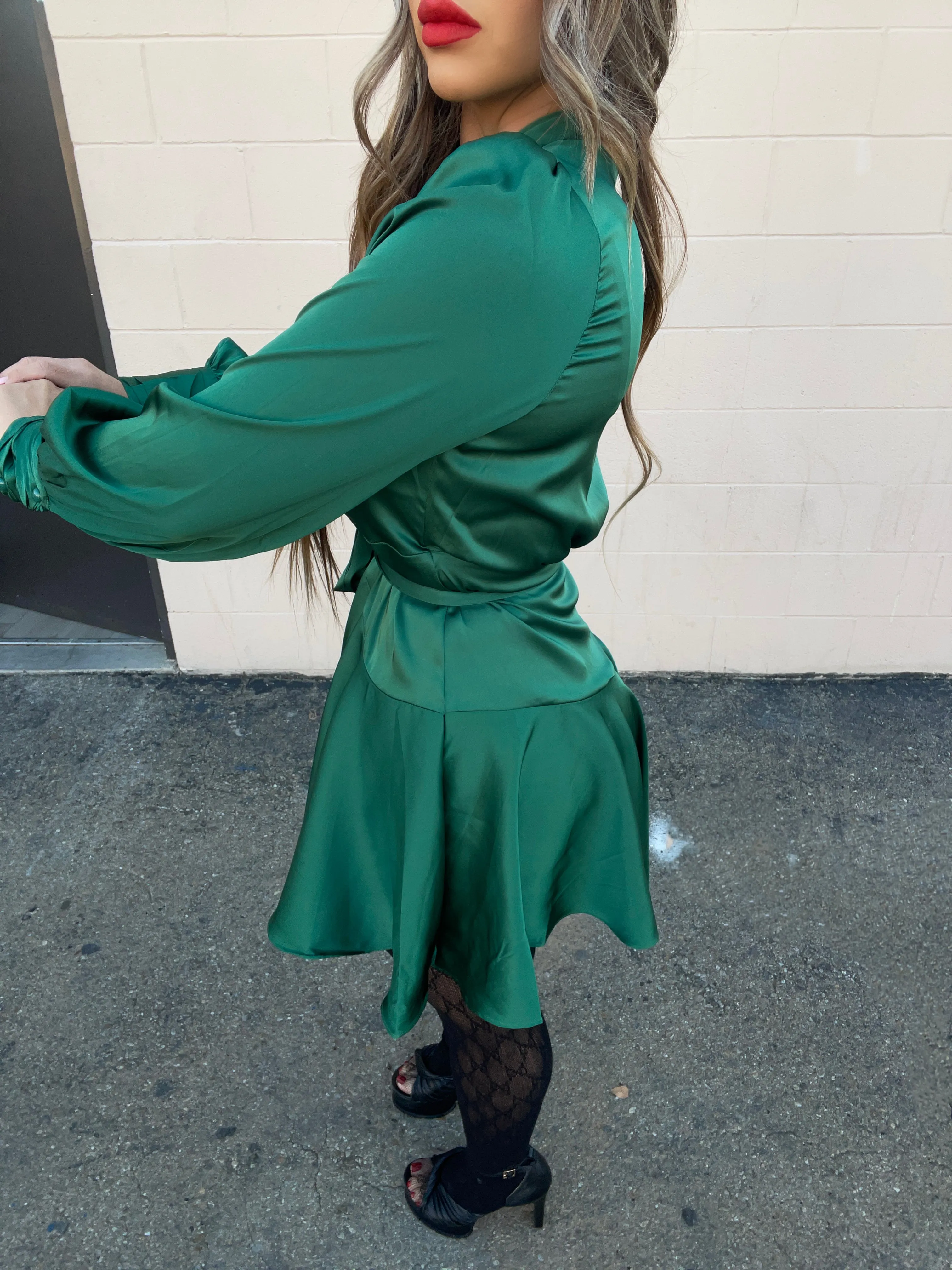 Paula Mini Dress (Green)