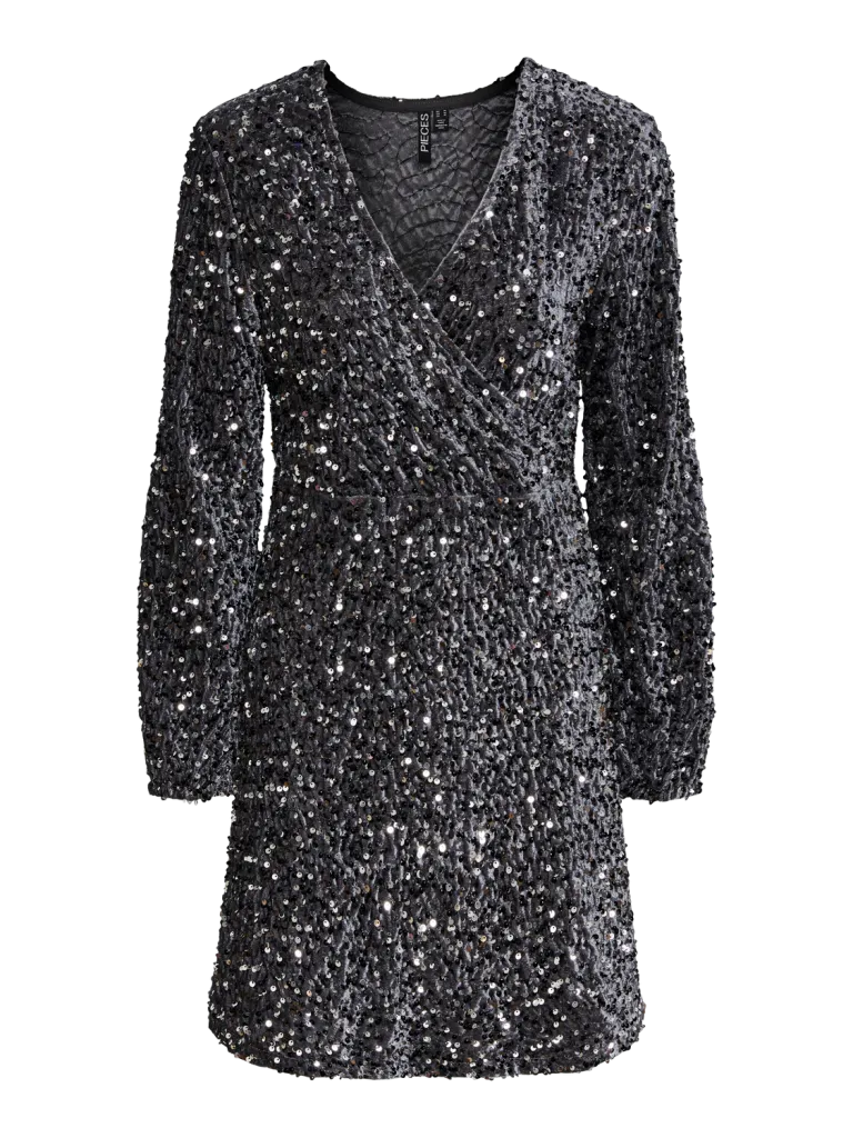 PCKAM LS WRAP DRESS BC