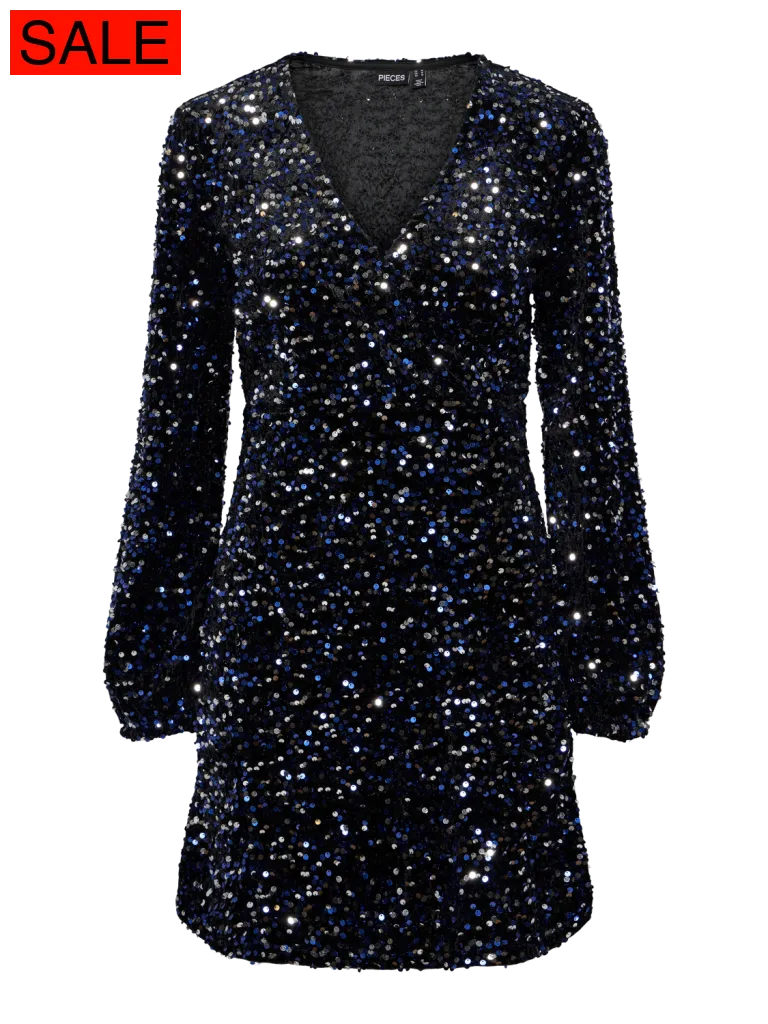PCKAM LS WRAP DRESS JRS BC