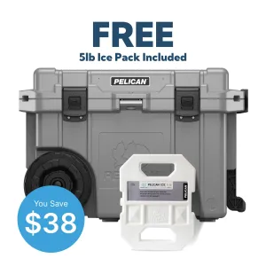 Pelican 45QT Elite Wheeled Cooler FREE 5lb Ice Pack
