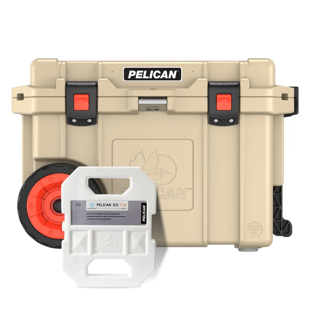 Pelican 45QT Elite Wheeled Cooler FREE 5lb Ice Pack