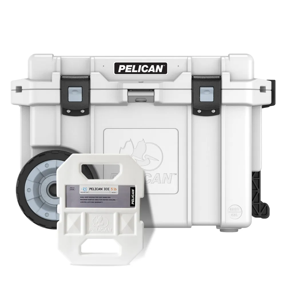 Pelican 45QT Elite Wheeled Cooler FREE 5lb Ice Pack