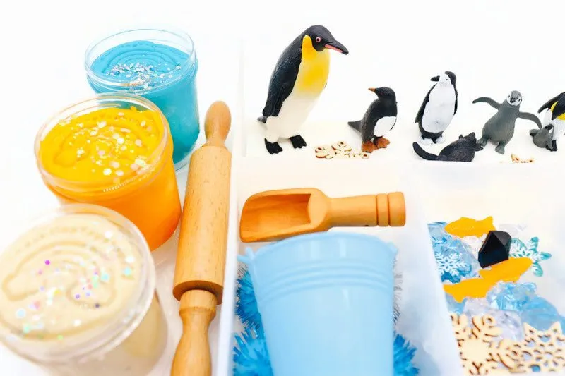 Penguin Winter Play Dough Kit
