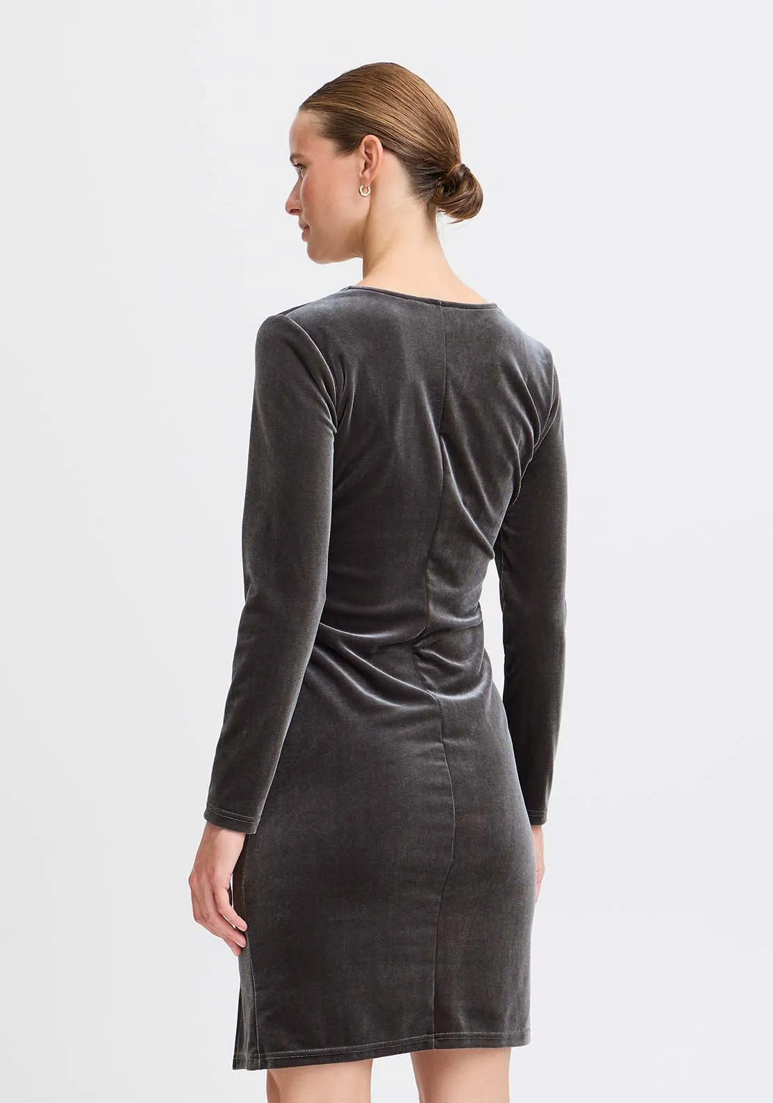 Perlina Wrap Dress - Asphalt